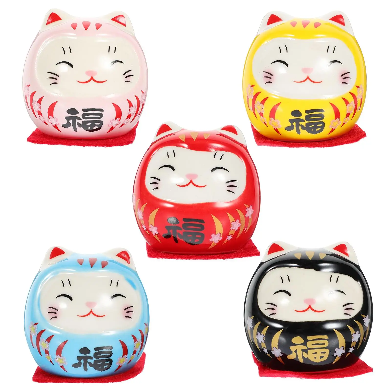 5 Pcs Dharma Ornaments Japanese Home Decor Desktop Adorn Ceramic Environment Friendly Safe Holiday Gift
5 Pcs Dharma Ornaments Japanese Home Decor Desktop Adorn Ceramic Environment Friendly Safe Holiday Gift