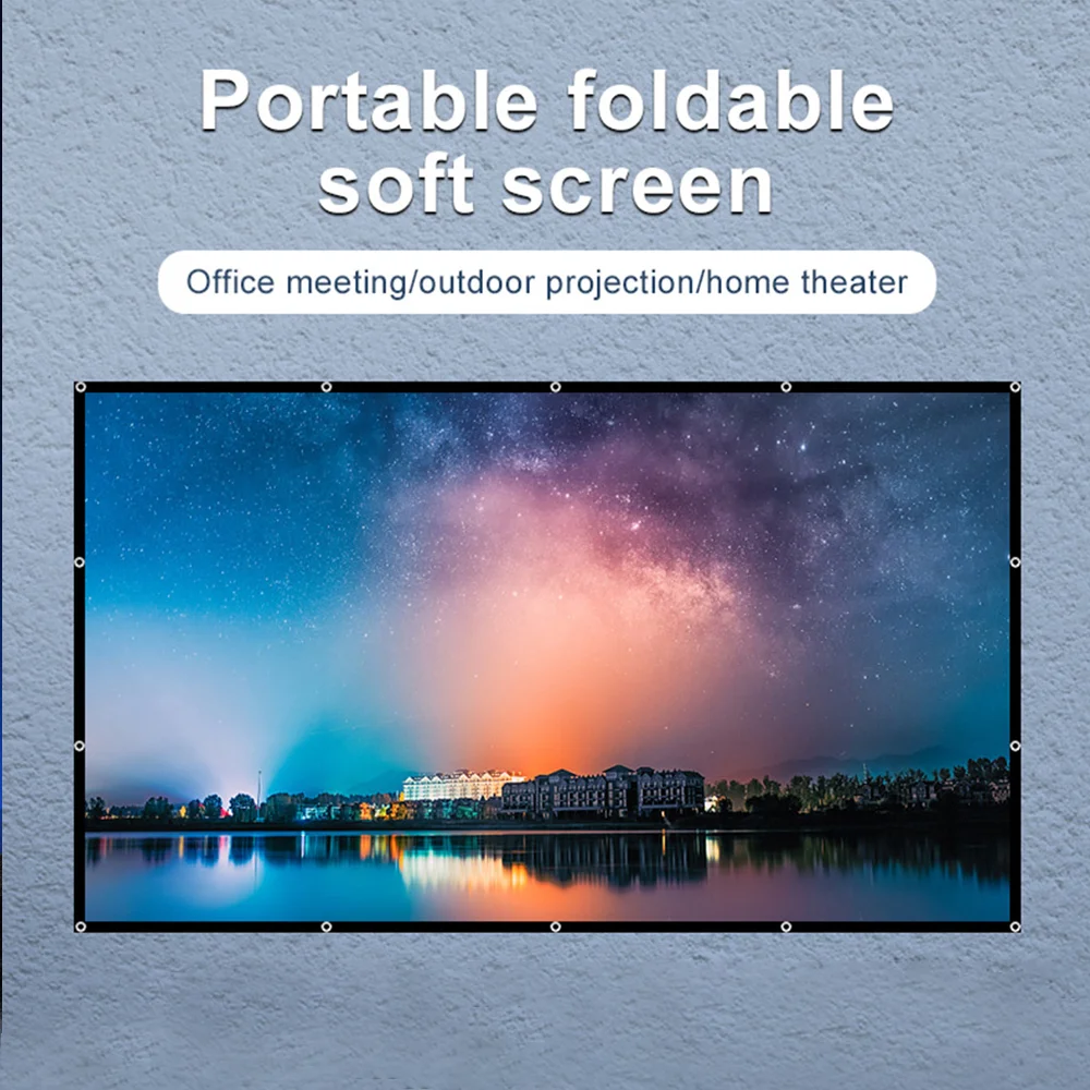 Velec Home Office Projector Screen Curtain Simple 100 120 inch Display Screen Household Bedroom Ornaments Proyector Accessories
Velec Home Office Projector Screen Curtain Simple 100 120 inch Display Screen Household Bedroom Ornaments Proyector Accessories