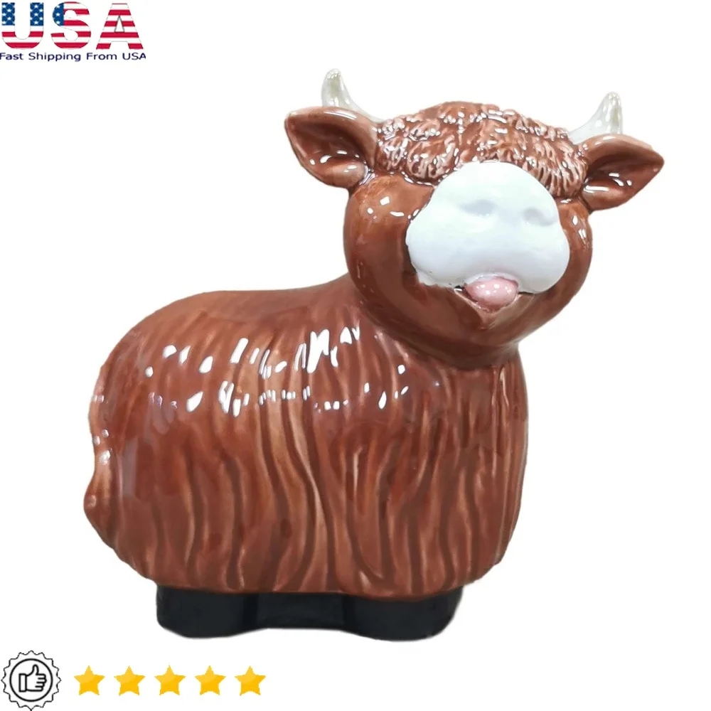 Ceramic Highland Cow Garden Decor 8in Weather Resistant Cute Statue Rustic Charm Outdoor Lawn Ornament
Ceramic Highland Cow Garden Decor 8in Weather Resistant Cute Statue Rustic Charm Outdoor Lawn Ornament