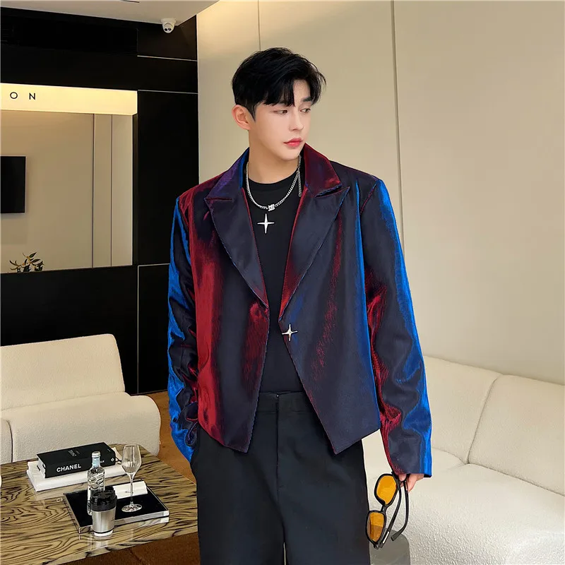 Trendy adient Color Bling Blouse Men's Single Button Jaet Lightweight Spring Autumn Casual Stand Fit Polyester Blend
Trendy adient Color Bling Blouse Men's Single Button Jaet Lightweight Spring Autumn Casual Stand Fit Polyester Blend