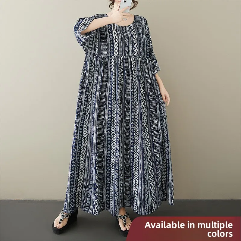 Новая летняя круглая юбка-миди трапециевидной формы с принтом Ne Svel Dr для женщин среднего возраста, смесь хлопка из полиэстера 
Новая летняя круглая юбка-миди трапециевидной формы с принтом Ne Svel Dr для женщин среднего возраста, смесь хлопка из полиэстера