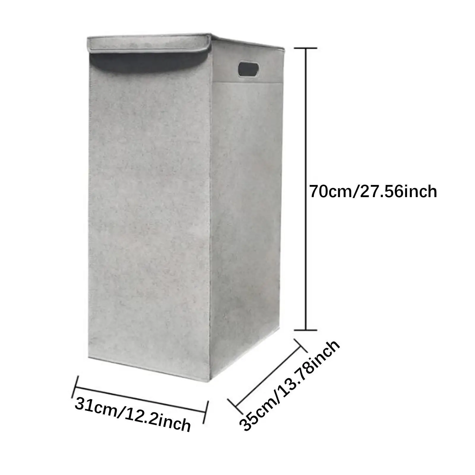 Foldable Laundry Hamper Bin with Comfortable Handles Felt Storage Basket for Home and Toy Use
Foldable Laundry Hamper Bin with Comfortable Handles Felt Storage Basket for Home and Toy Use