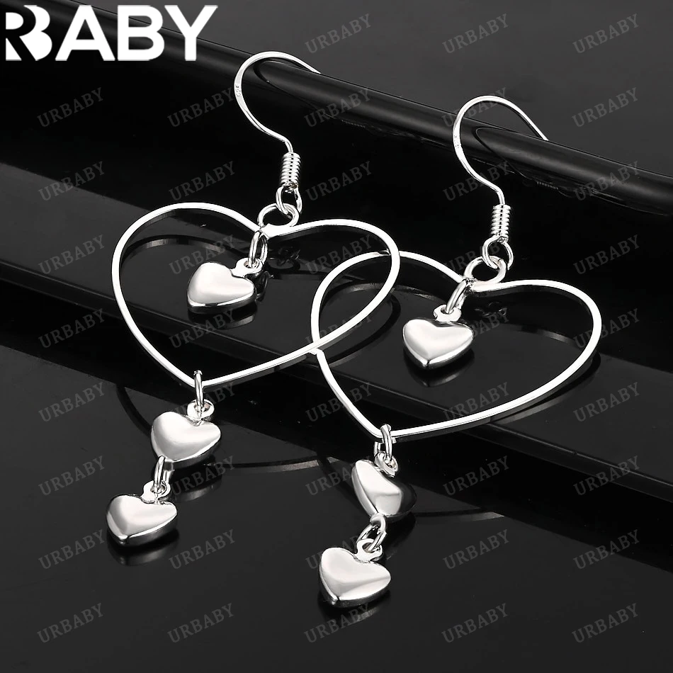 URBABY 925 Sterling Silver Earrings Love Heart Drop Earrings For Women Jewelry Fashion Party and Daily Wear
URBABY 925 Sterling Silver Earrings Love Heart Drop Earrings For Women Jewelry Fashion Party and Daily Wear
