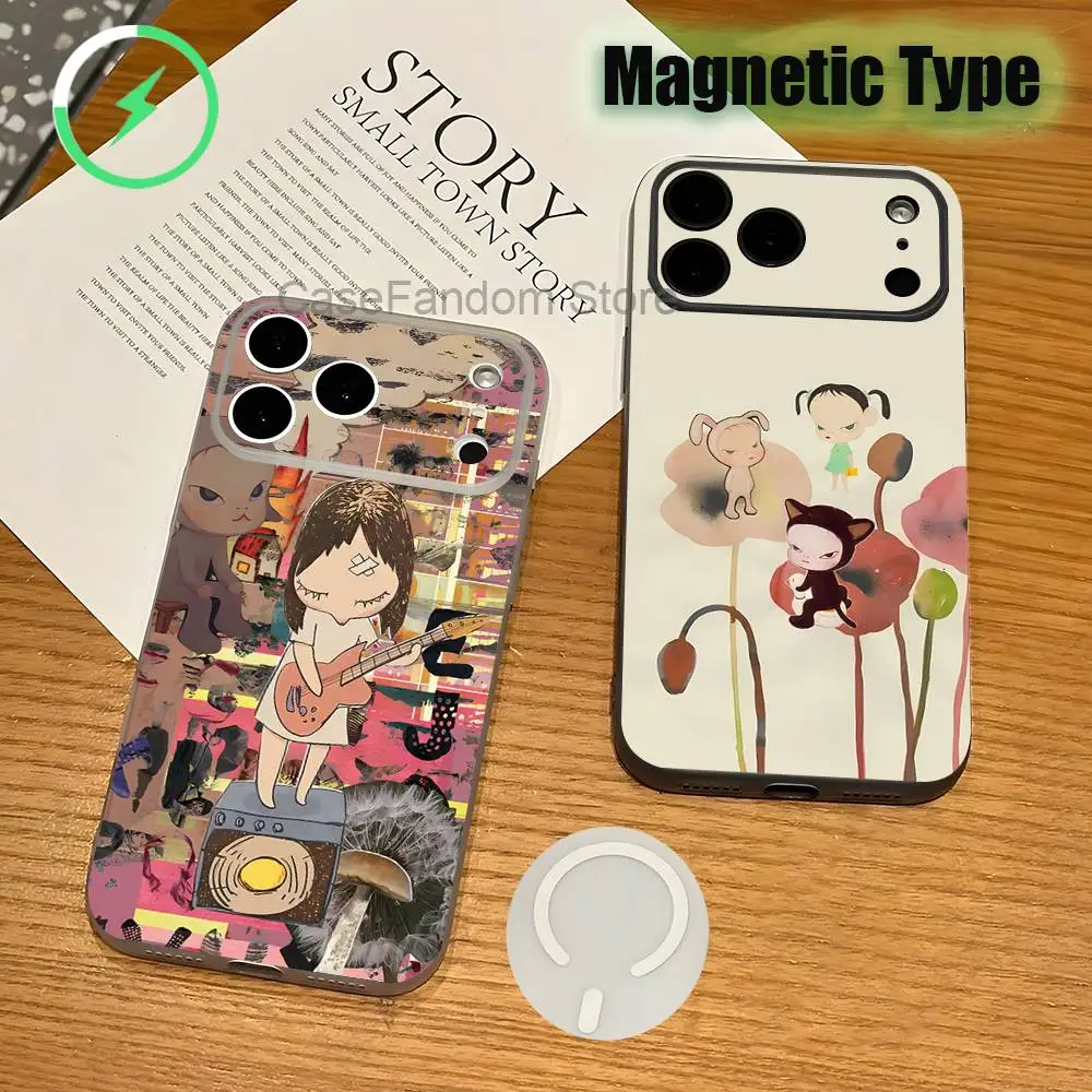 Cute Y-Yoshitomo Nara Shockproof Transparent White Phone Case For iPhone 17,16,15,14,13,12,11,Pro,Max Magnetic Wireless Charging
Cute Y-Yoshitomo Nara Shockproof Transparent White Phone Case For iPhone 17,16,15,14,13,12,11,Pro,Max Magnetic Wireless Charging