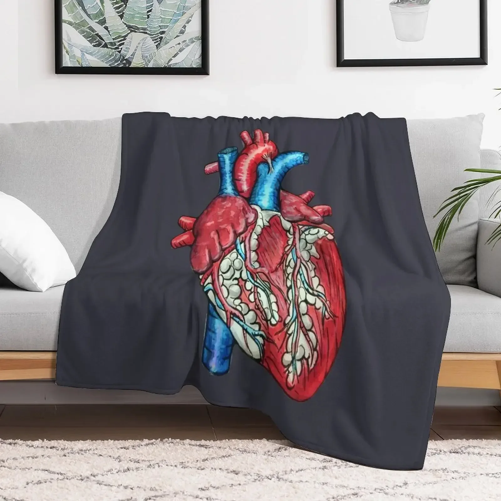Anatomical human heart Throw Blanket Multi-Purpose Plaid on the sofa Beautifuls Blankets
Anatomical human heart Throw Blanket Multi-Purpose Plaid on the sofa Beautifuls Blankets