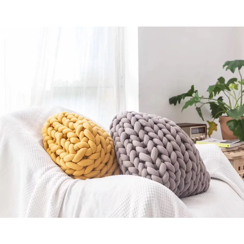 Hot Selling Knitted Knotted Pillow Knitted Cushion Soft Core Spinning Pillow
Hot Selling Knitted Knotted Pillow Knitted Cushion Soft Core Spinning Pillow