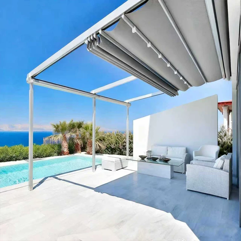 Motorized Electric Sunshade Waterproof Retractable Aluminum Frame Awnings Remote Control for Outdoor Balcony Window Use PVC
Motorized Electric Sunshade Waterproof Retractable Aluminum Frame Awnings Remote Control for Outdoor Balcony Window Use PVC