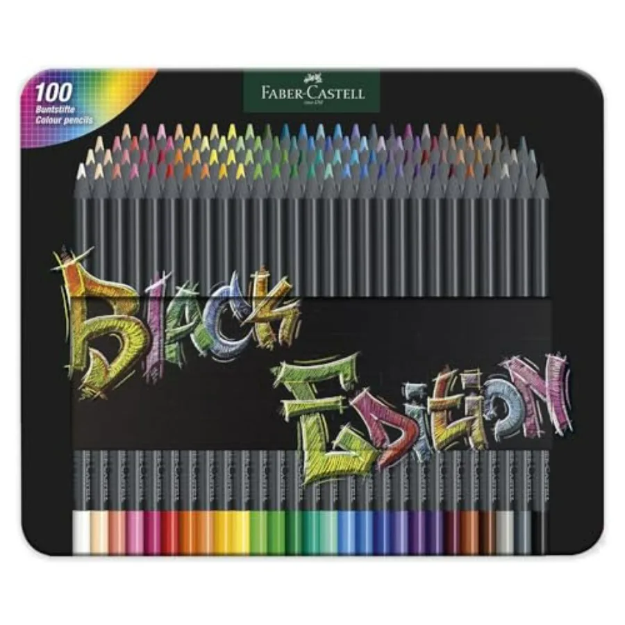 Black Edition Colored Pencils for Artistic Drawing 100 Count Pack Premium Quality Ideal for Sketching and Coloring
Black Edition Colored Pencils for Artistic Drawing 100 Count Pack Premium Quality Ideal for Sketching and Coloring