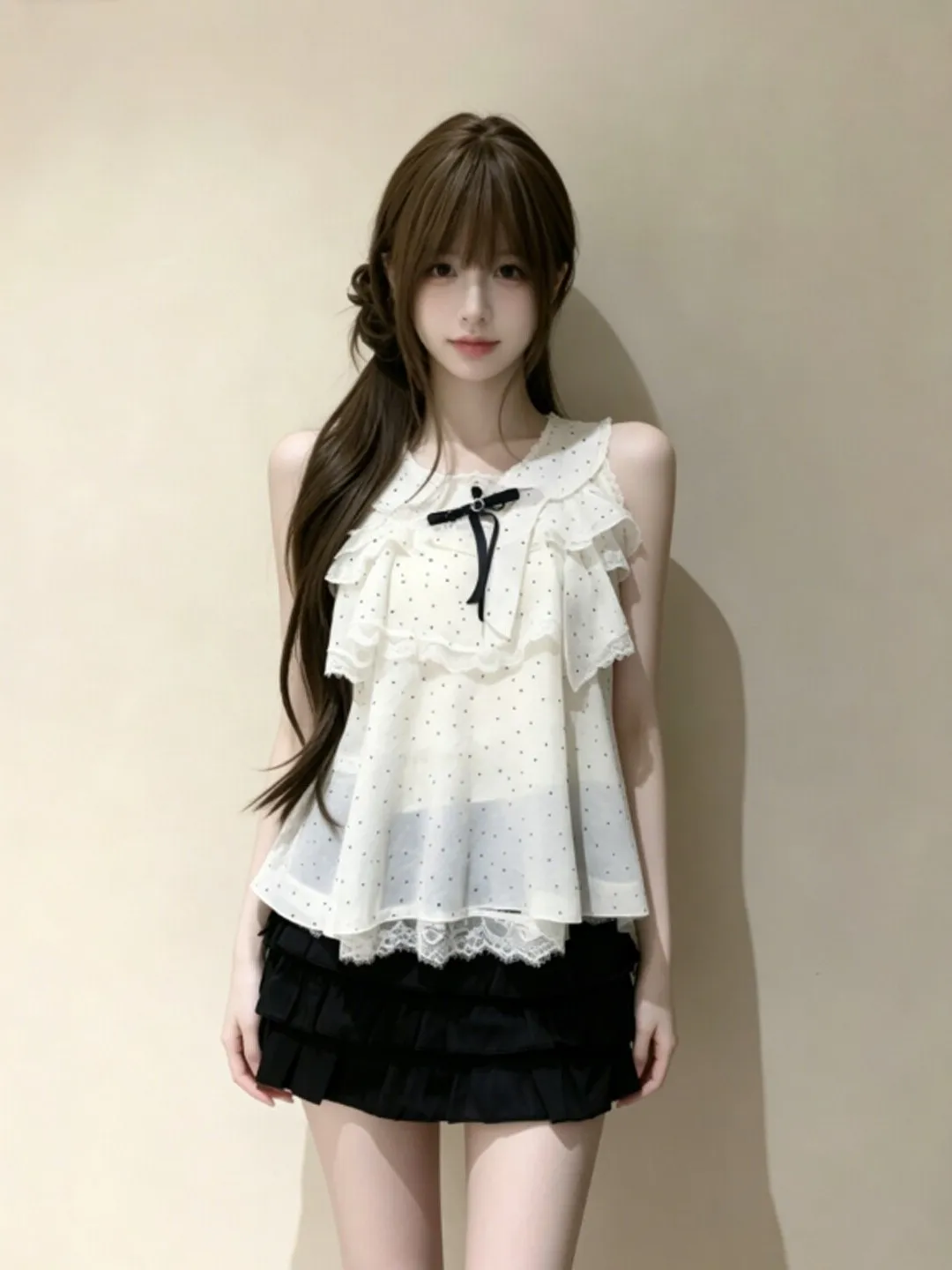 Unique Stylish Two-Piece Set Halter Top High Waist Skirt Comfortable Cotton Summer Outfit for Young Women 18-25 Years Old
Unique Stylish Two-Piece Set Halter Top High Waist Skirt Comfortable Cotton Summer Outfit for Young Women 18-25 Years Old