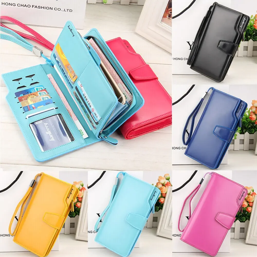 Womens PU Leather Wallet Long Card Holder Clutch Large Capacity Purse Phone Handbag
Womens PU Leather Wallet Long Card Holder Clutch Large Capacity Purse Phone Handbag