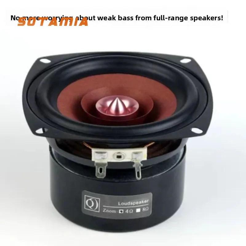 SOTAMIA 1PCS 4 Inch Fever Full Range Speaker High School Bass Music Speaker Unit Home Theater Sound System Bluetooth Sound Box
SOTAMIA 1PCS 4 Inch Fever Full Range Speaker High School Bass Music Speaker Unit Home Theater Sound System Bluetooth Sound Box