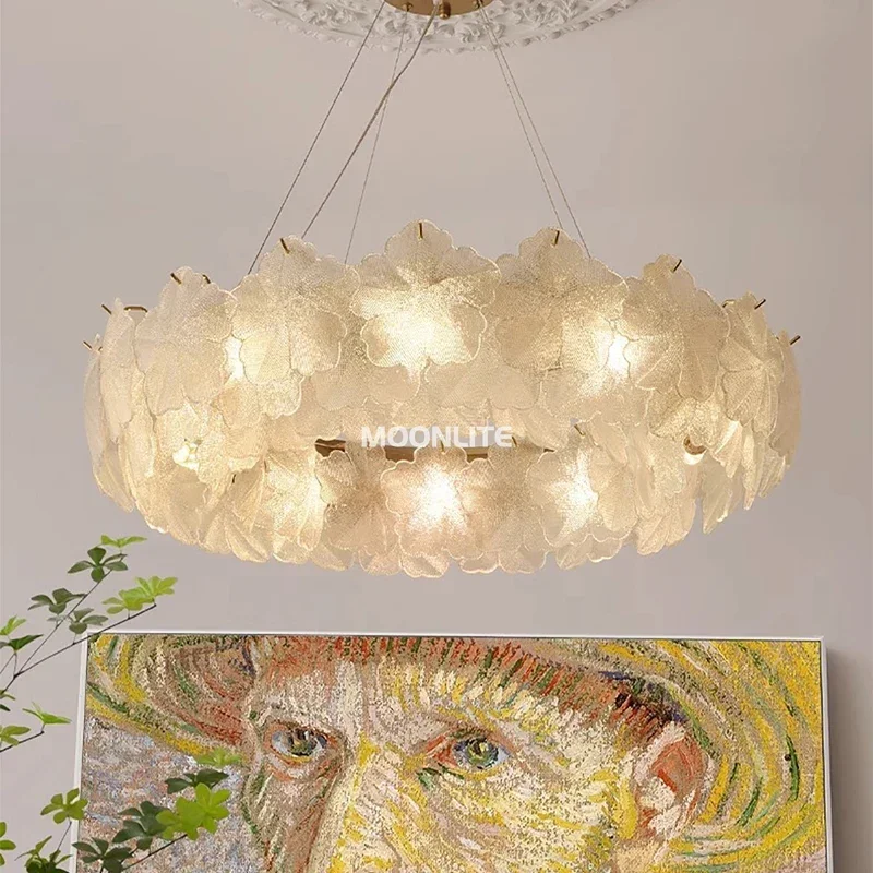 Flower Glass Ceiling Chandeliers LED Hanging Lamps for Living Room Decor Lighting Fixture Modern Home Lustre Lampara
Flower Glass Ceiling Chandeliers LED Hanging Lamps for Living Room Decor Lighting Fixture Modern Home Lustre Lampara