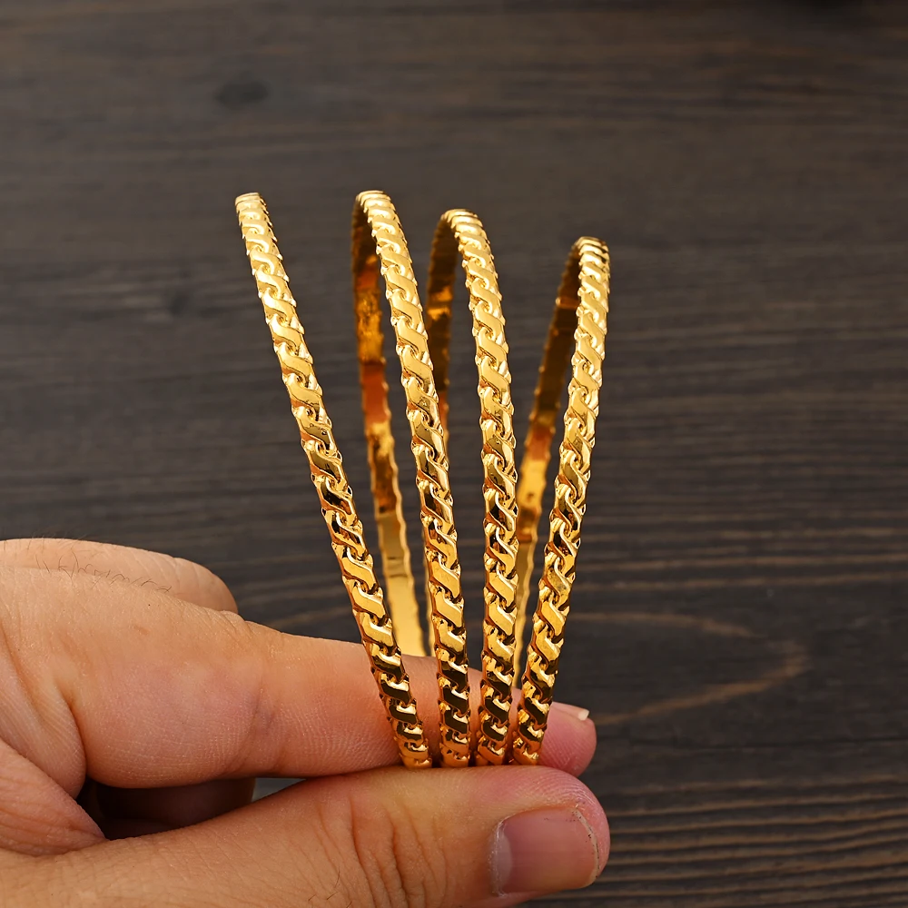 68MM 24K EthiopianDubai Trendy Wedding Bangle for Women Arab African Gold Color Bracelet Jewelry Middle East Gifts
68MM 24K EthiopianDubai Trendy Wedding Bangle for Women Arab African Gold Color Bracelet Jewelry Middle East Gifts