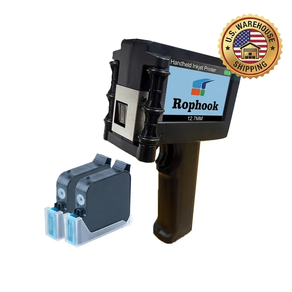 Handheld Inkjet Printer Portable Coding Machine Hand held inkjet Printer Gun with 2 42ML fast drying ink
Handheld Inkjet Printer Portable Coding Machine Hand held inkjet Printer Gun with 2 42ML fast drying ink