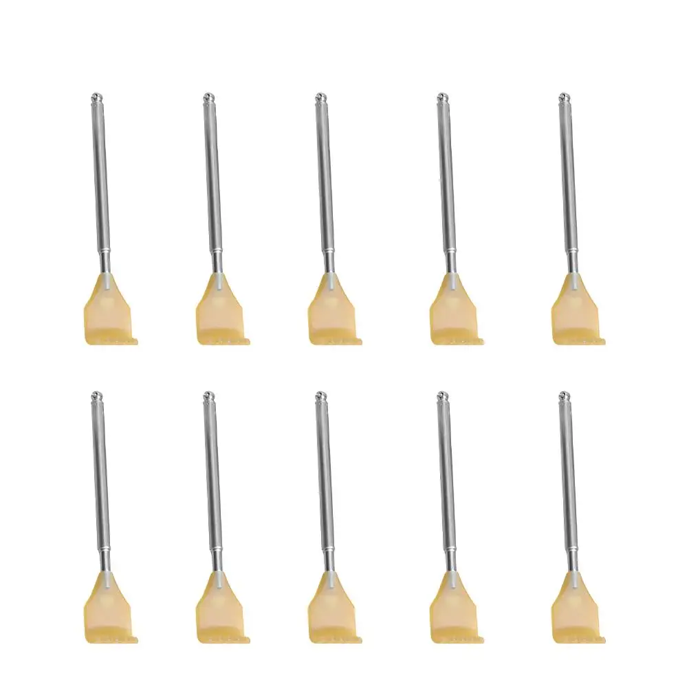 10pcs Plastic Head Stainless Steel Back Scratcher Extendable Length Comfortable Claw Design Practical Massager Flexible Tool
10pcs Plastic Head Stainless Steel Back Scratcher Extendable Length Comfortable Claw Design Practical Massager Flexible Tool
