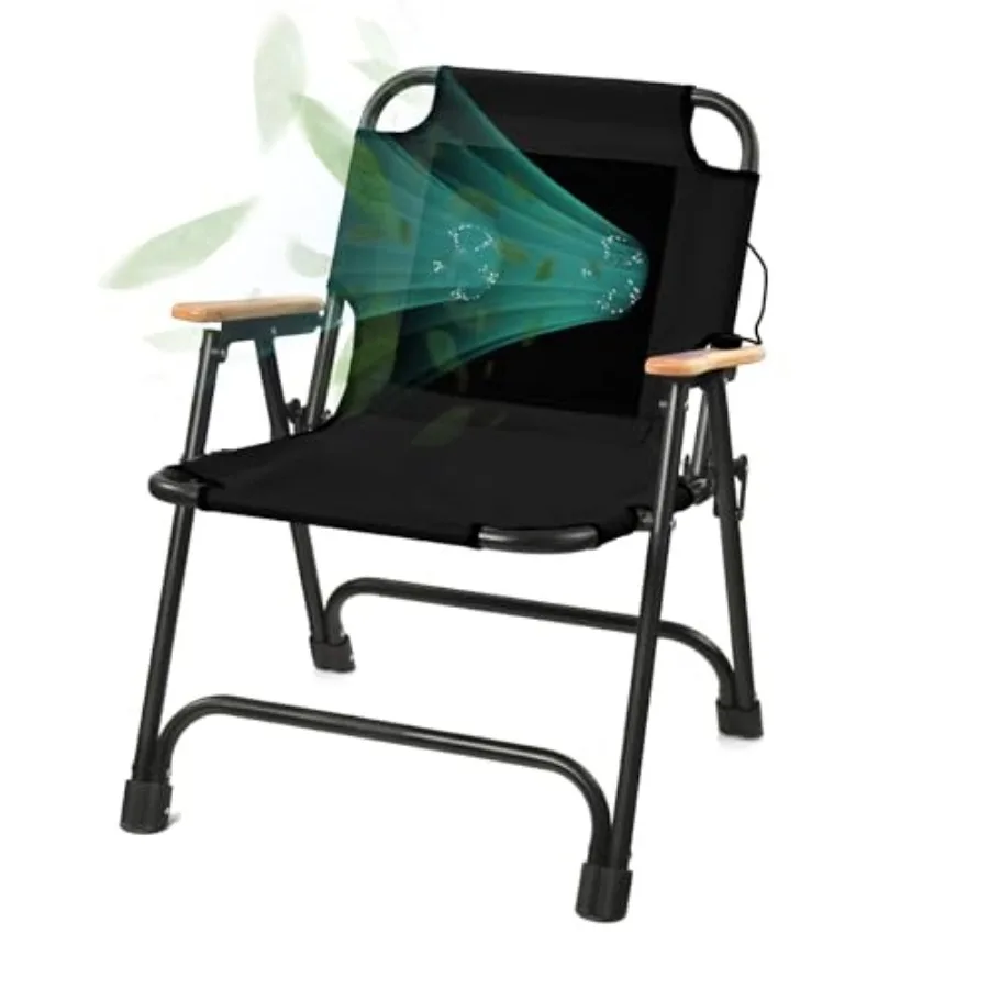 Foldable Beach Chair Camping Chair with Fan, with USB-Powered Cooling System, for Camp, Beach, Fishing
Foldable Beach Chair Camping Chair with Fan, with USB-Powered Cooling System, for Camp, Beach, Fishing