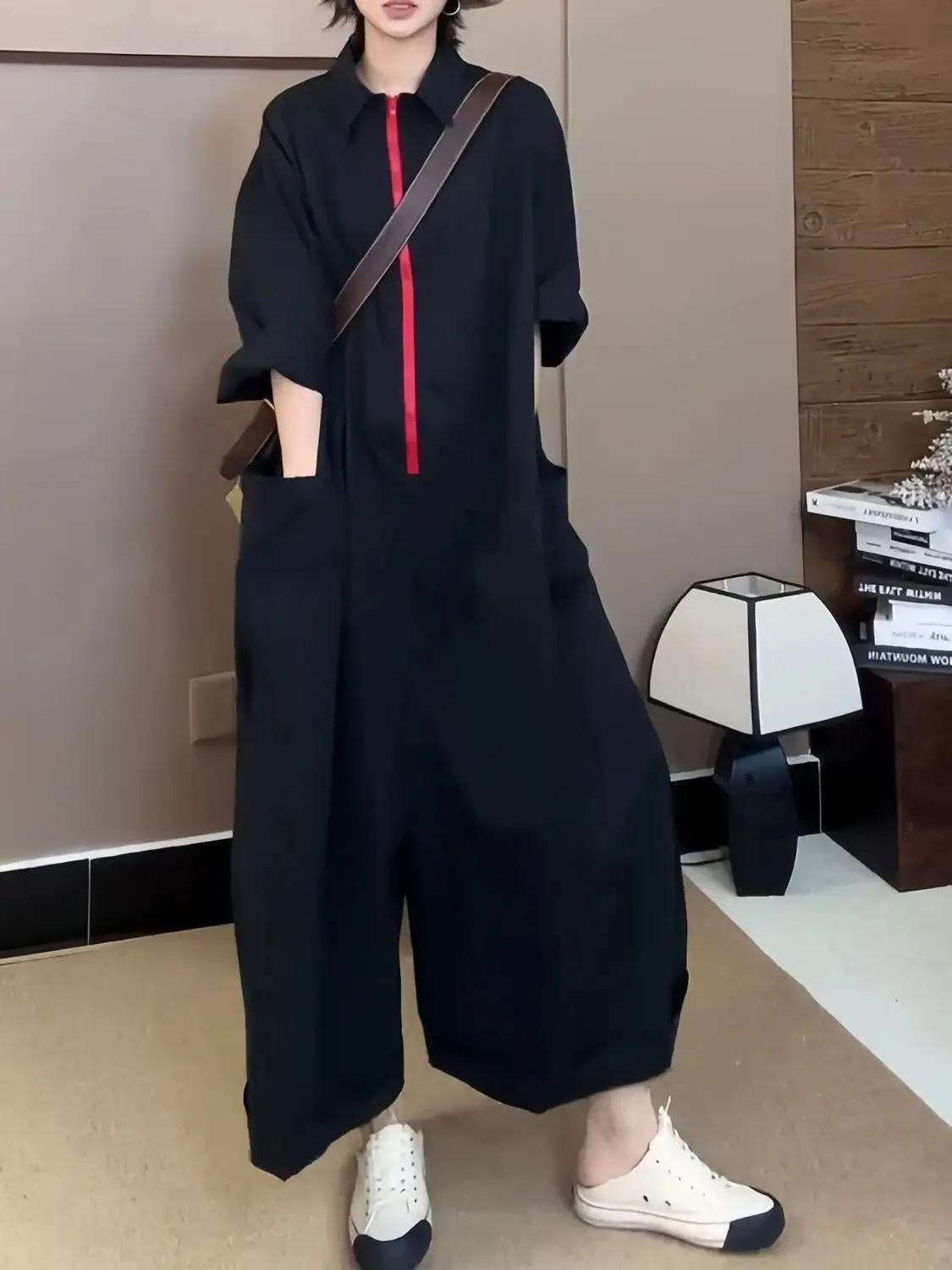 2026 Summer New Women's Jumpsuit Casual Commuting Oversized Jumpsuit
2026 Summer New Women's Jumpsuit Casual Commuting Oversized Jumpsuit