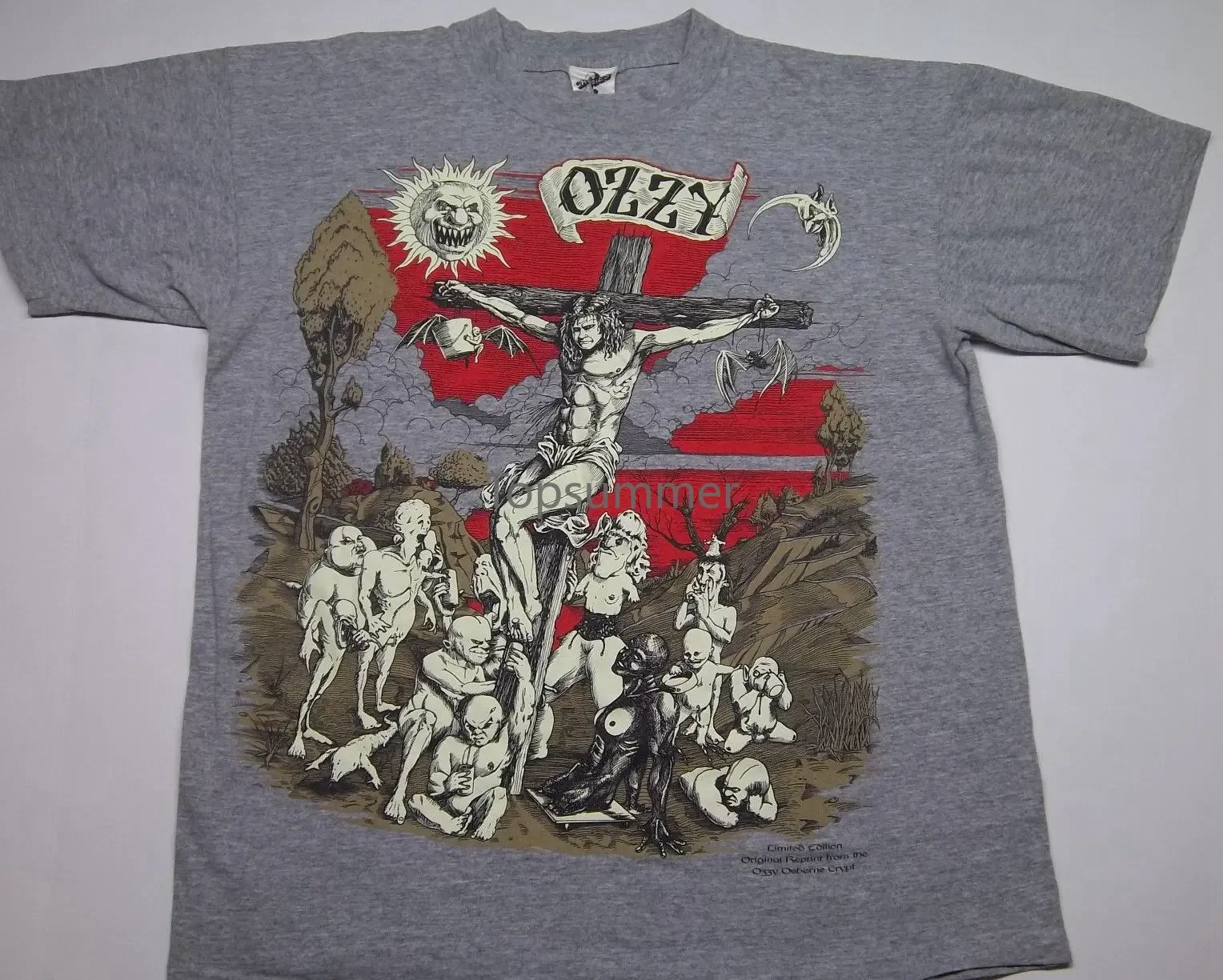 Cheap Sale 100% Cotton Vintage 90S Ozzy Osborne Cross Glow Dark Limited Edition Crypt L Cronies T Shirt
Cheap Sale 100% Cotton Vintage 90S Ozzy Osborne Cross Glow Dark Limited Edition Crypt L Cronies T Shirt