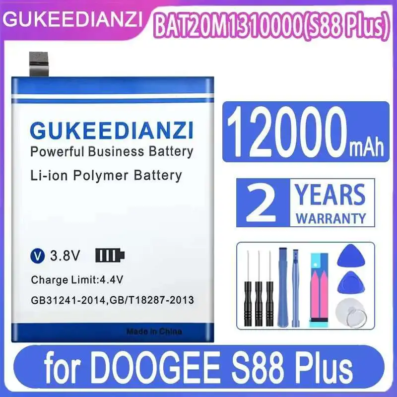 Долговечный аккумулятор для мобильного телефона Doogee S88 Plus BAT20M1310000 S88, надежная мощность 12000 мАч
Долговечный аккумулятор для мобильного телефона Doogee S88 Plus BAT20M1310000 S88, надежная мощность 12000 мАч