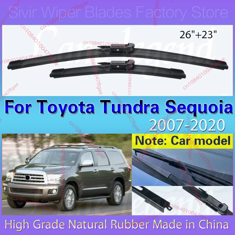 Car Front Wiper Blades For Toyota Tundra Sequoia 2007 - 2020 Windshield Windscreen Window Rain Brush 26"+23" 2016 2017 2018 2019
Car Front Wiper Blades For Toyota Tundra Sequoia 2007 - 2020 Windshield Windscreen Window Rain Brush 26"+23" 2016 2017 2018 2019