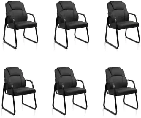 Leather Gt Chair with Padded Arm Rest for Retion Meeting Conference and Waiting Room Side Office Home Black 6 Pack
Leather Gt Chair with Padded Arm Rest for Retion Meeting Conference and Waiting Room Side Office Home Black 6 Pack
