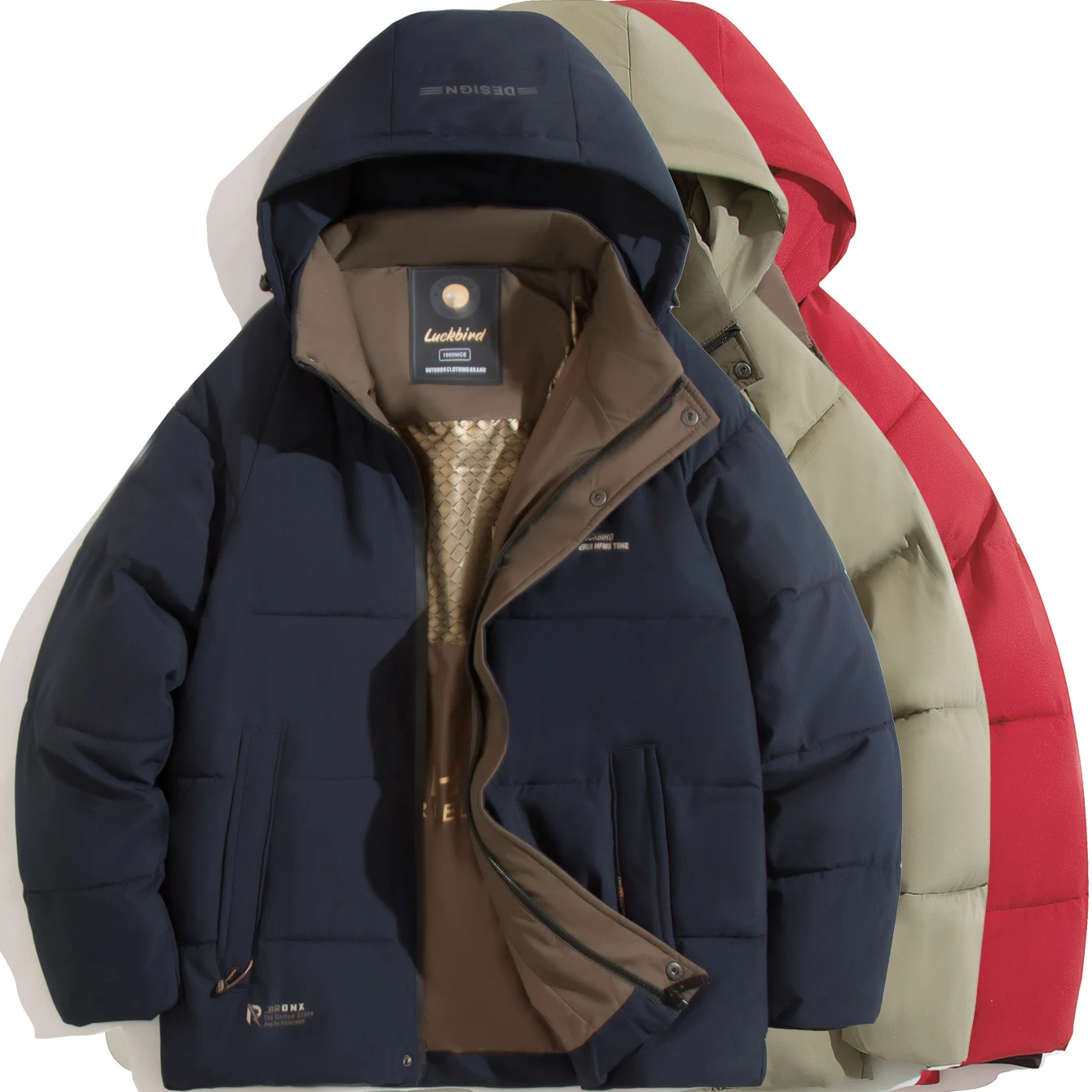 Quilted Bubble Coats Mens Parkas Autumn and Winter New Fashion Trend Thick Loose Coat Mens Hooded Cotton-Padded Jacket Clothes 
Quilted Bubble Coats Mens Parkas Autumn and Winter New Fashion Trend Thick Loose Coat Mens Hooded Cotton-Padded Jacket Clothes