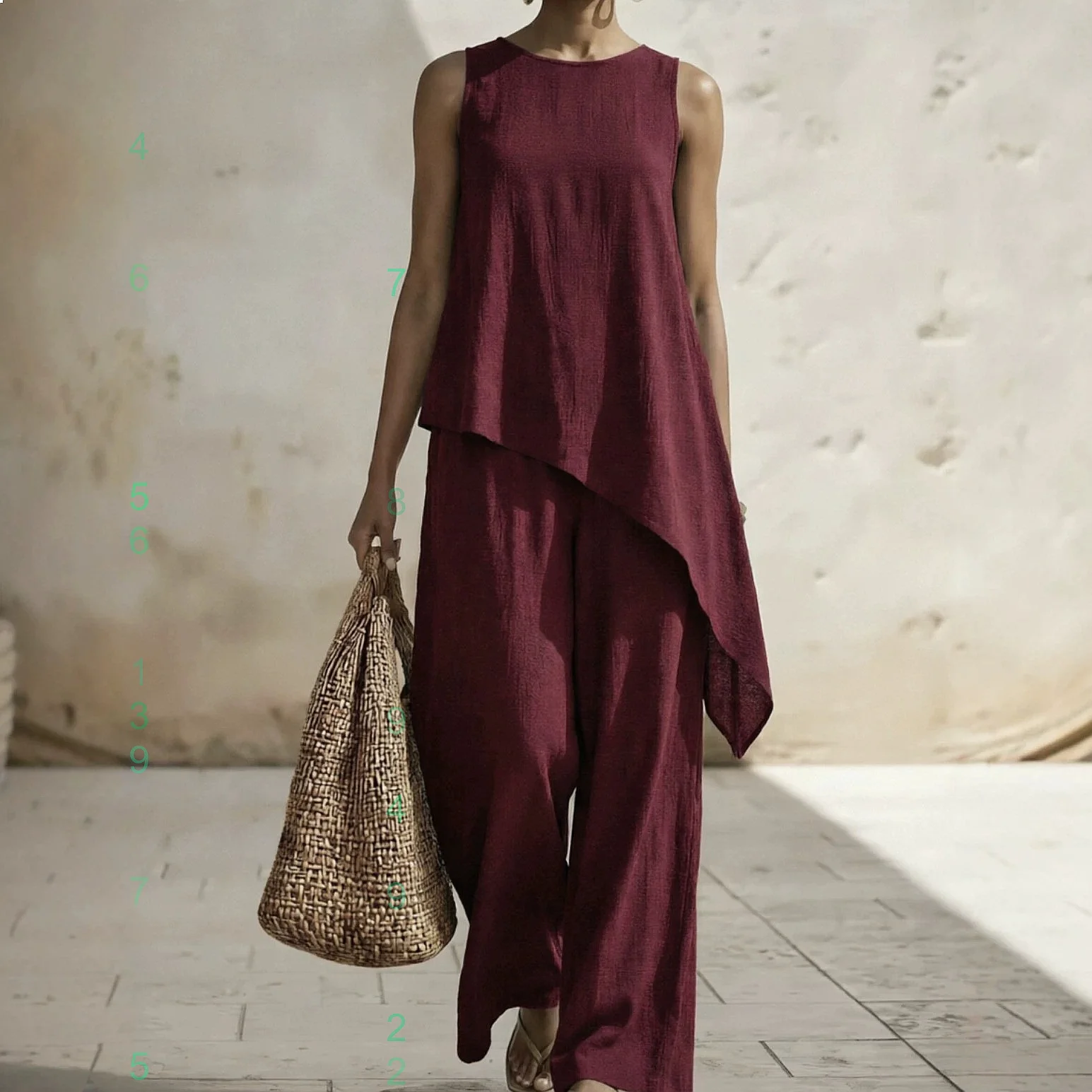 Trendy Casual Jumpsuit for Women Spring Summer, Fashionable Wide Leg Pants Playsuit Overall Matching Set
Trendy Casual Jumpsuit for Women Spring Summer, Fashionable Wide Leg Pants Playsuit Overall Matching Set