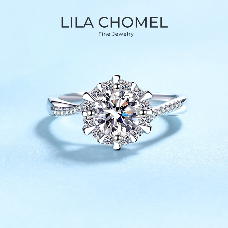 Women Engagement 18K White Gold Wedding Band 0.5/1CT Moissanite Diamond Girl Friend Birthday Gift PT950 Mother's Day Twist Rings
Women Engagement 18K White Gold Wedding Band 0.5/1CT Moissanite Diamond Girl Friend Birthday Gift PT950 Mother's Day Twist Rings