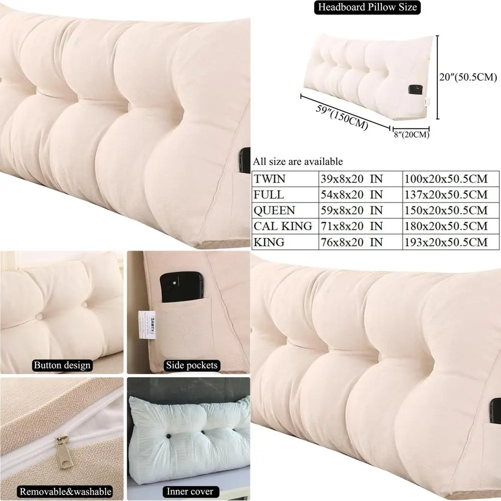 Треугольная клиновая подушка размера «queen-size» со съемным чехлом для поддержки сидения кровати
Треугольная клиновая подушка размера «queen-size» со съемным чехлом для поддержки сидения кровати