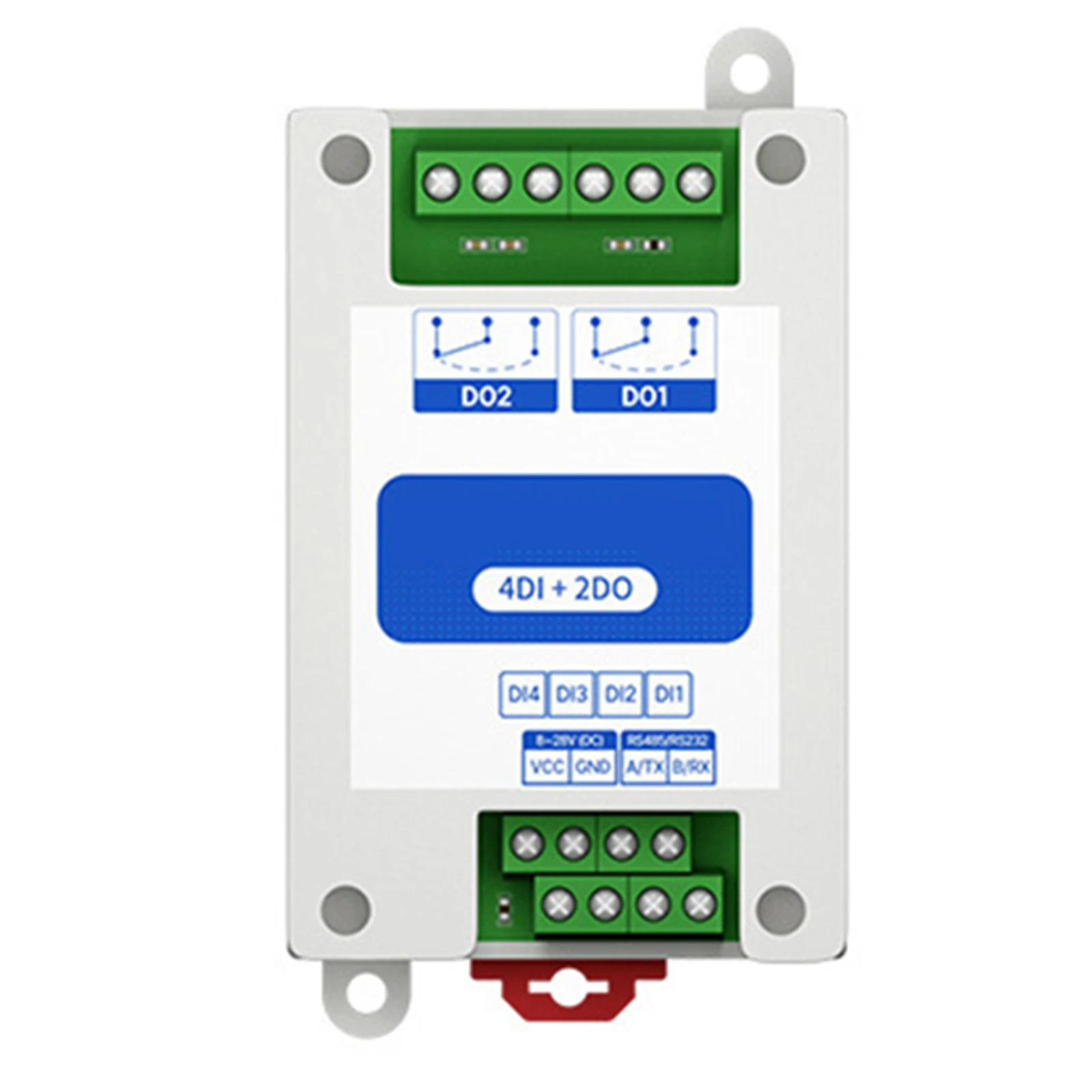 Networking Module RS485 Control Acquisition Module Remote Serial Port IO Module 4 Digital Inputs and 2 Digital Outputs
Networking Module RS485 Control Acquisition Module Remote Serial Port IO Module 4 Digital Inputs and 2 Digital Outputs