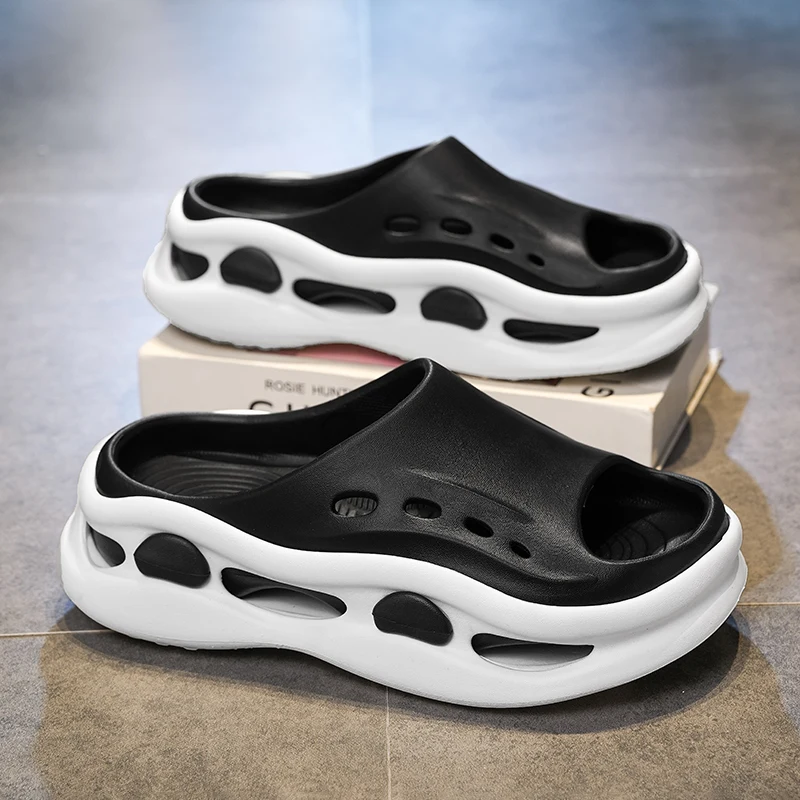 Men's summer new slippers thick soled elastic lightweight casual sandals outdoor fashionable and comfortable one-piece slippers
Men's summer new slippers thick soled elastic lightweight casual sandals outdoor fashionable and comfortable one-piece slippers