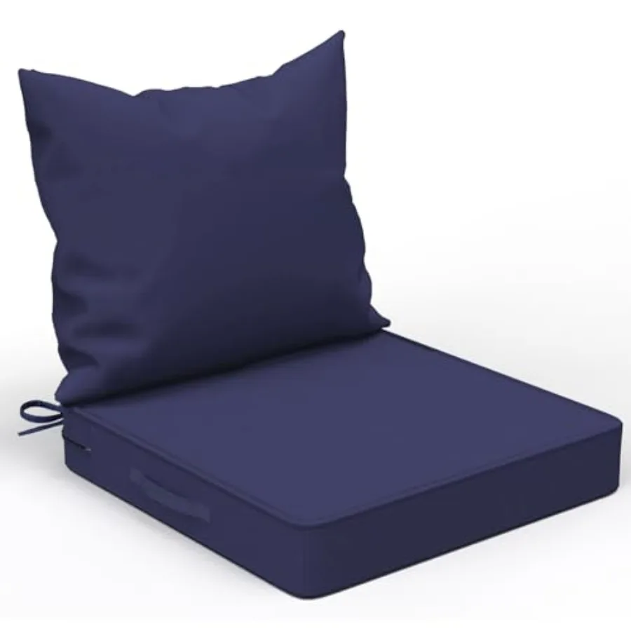 Patio Chair Cushions 24x24 Inch, Waterproof Fade Resistant Outdoor Cushions for Patio Furniture, Edge Binding Design with Handl
Patio Chair Cushions 24x24 Inch, Waterproof Fade Resistant Outdoor Cushions for Patio Furniture, Edge Binding Design with Handl
