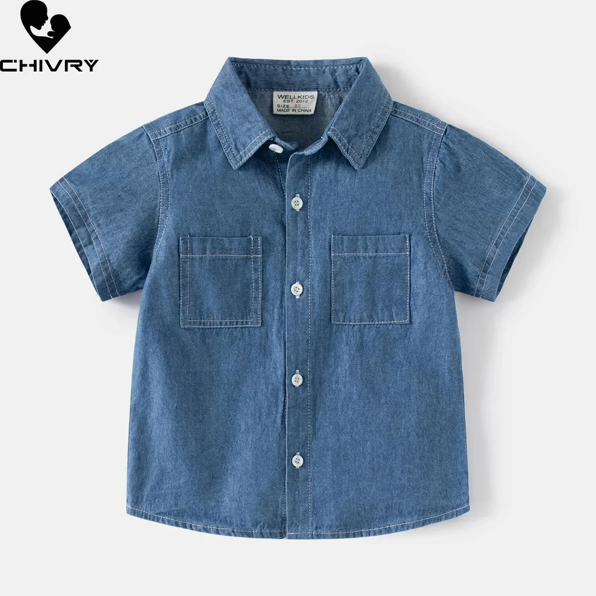 Boys Classic Denim Shirts New 2024 Summer Kids Fashion Short Sleeve Lapel Pockets Denim Shirt Tops Children Casual Clothing
Boys Classic Denim Shirts New 2024 Summer Kids Fashion Short Sleeve Lapel Pockets Denim Shirt Tops Children Casual Clothing