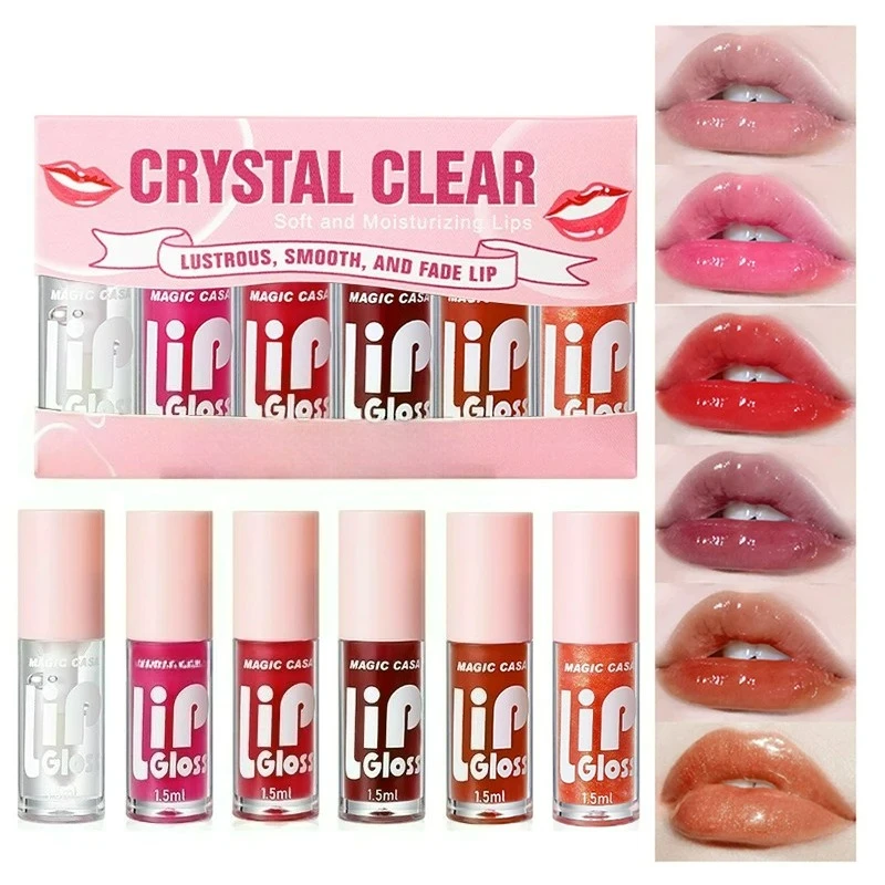 6-Piece Set Water-Gloss Jelly Lip Oil - Plumping, Hydrating, Makeup Base, Long-Lasting Moisture
6-Piece Set Water-Gloss Jelly Lip Oil - Plumping, Hydrating, Makeup Base, Long-Lasting Moisture