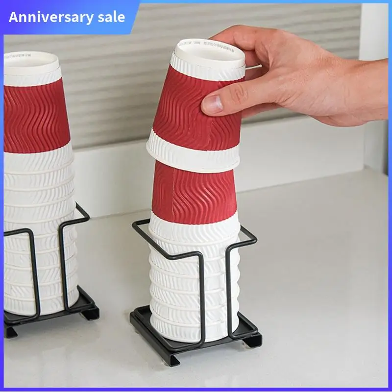 Металлический органайзер для кофе и чая, небольшой космический одноразовый держатель для бумажных стаканчиков для офиса, черный 
Металлический органайзер для кофе и чая, небольшой космический одноразовый держатель для бумажных стаканчиков для офиса, черный