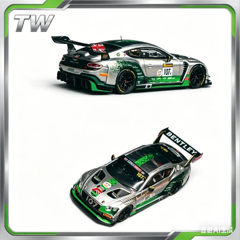 TW 1:64 Bentley Continental GT3 2019 season alloy car model, simulation static ornament, adult collectible, male toy.
TW 1:64 Bentley Continental GT3 2019 season alloy car model, simulation static ornament, adult collectible, male toy.
