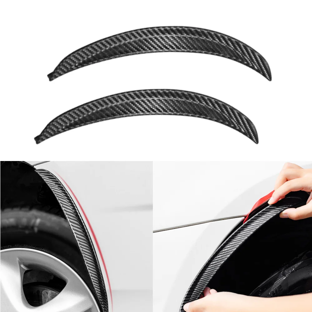 1 Pair PVC Carbon Fiber Black Car Wheel Fender Flares with Double Sided Tape 25cm/9.84in Auto Exterior Decoration
1 Pair PVC Carbon Fiber Black Car Wheel Fender Flares with Double Sided Tape 25cm/9.84in Auto Exterior Decoration