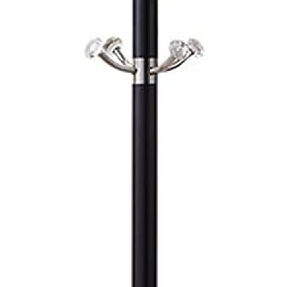 Stainless Steel 360° Swivel Coat Rack with Crystal Ball Hanger for Home, Black, 183x39cm
Stainless Steel 360° Swivel Coat Rack with Crystal Ball Hanger for Home, Black, 183x39cm