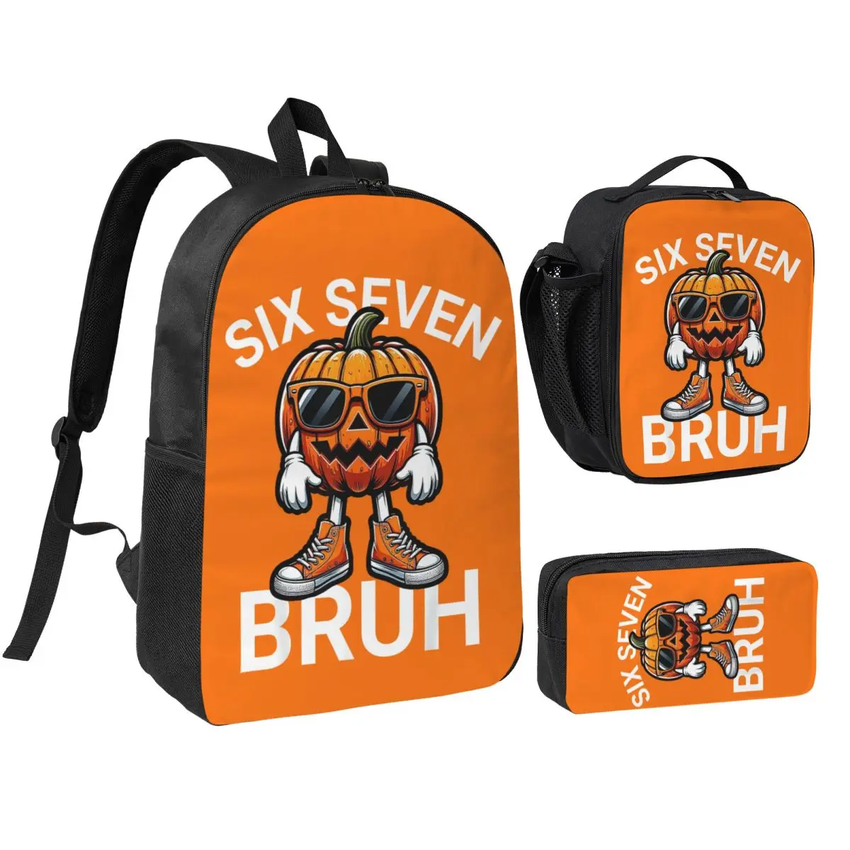3pecs/set Bruh 67 Pumpkin 6-7 Meme Backpack for Student Back To School Laptop Computer Canvas Bags Lunch bag Pencil Case
3pecs/set Bruh 67 Pumpkin 6-7 Meme Backpack for Student Back To School Laptop Computer Canvas Bags Lunch bag Pencil Case