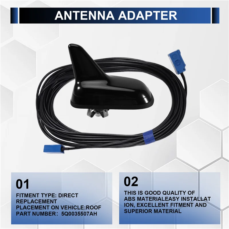 AB96-MIB 5Q0035507AH Radio Signal Amplifier With Antenna Cable Base Adapter For VW,
AB96-MIB 5Q0035507AH Radio Signal Amplifier With Antenna Cable Base Adapter For VW,