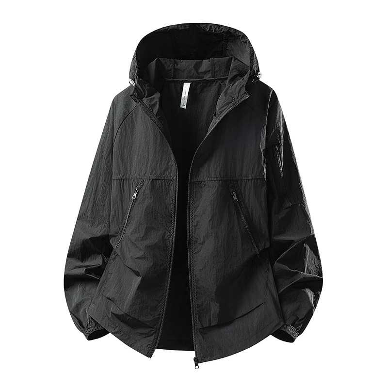 Ice Silk Sunscreen Clothing Men's 2026 New Summer Light and Thin Breathable Outdoor Skin Clothing Casual Hooded Jacket Men's Top
Ice Silk Sunscreen Clothing Men's 2026 New Summer Light and Thin Breathable Outdoor Skin Clothing Casual Hooded Jacket Men's Top