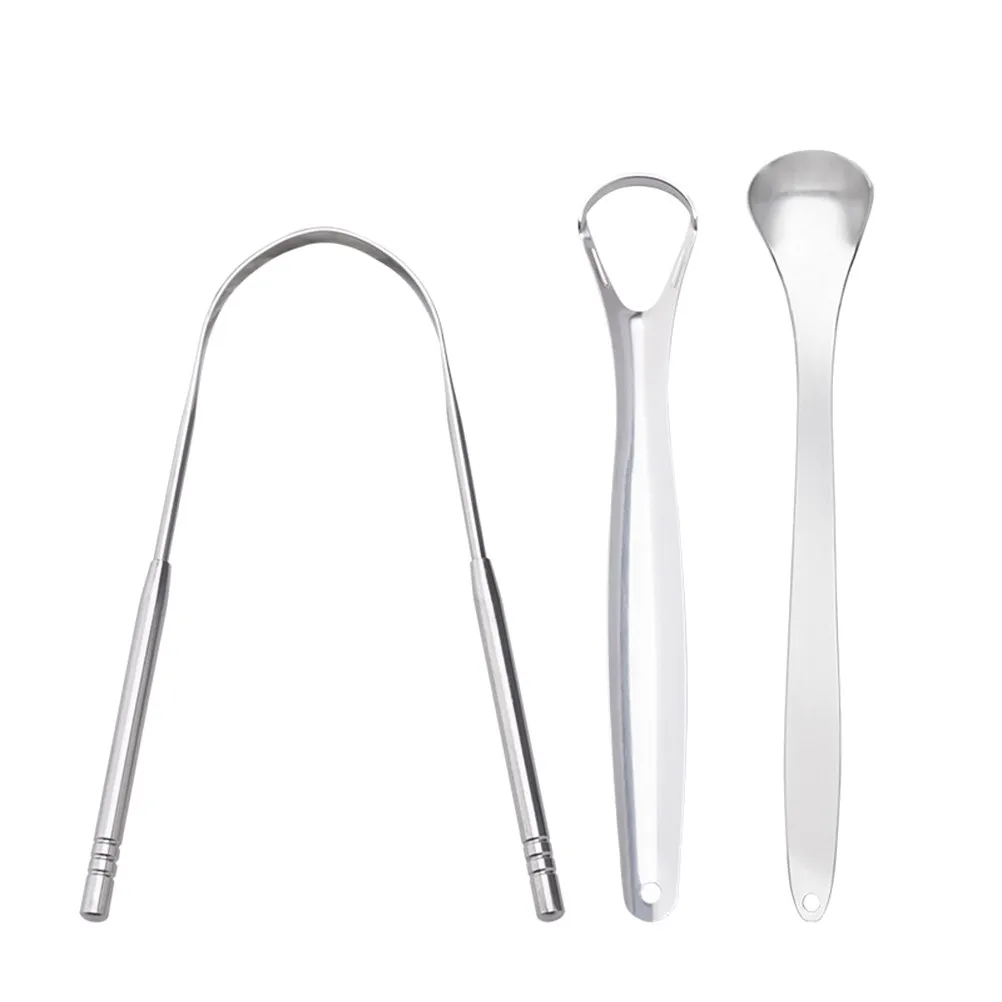 1 Set of 3pcs Tongue Scraper Stainless Steel Tongue Cleaner Oral Tongue Health Cleaning Tool (Double-sided Tongue Scraper+Single
1 Set of 3pcs Tongue Scraper Stainless Steel Tongue Cleaner Oral Tongue Health Cleaning Tool (Double-sided Tongue Scraper+Single