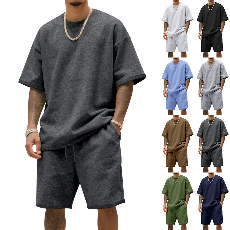 2026 Summer New Men's Set Japanese Style Plus Size Casual Loose Sports Suit Short Sleeve T-shirt Shorts Two-piece Men's Clothing
2026 Summer New Men's Set Japanese Style Plus Size Casual Loose Sports Suit Short Sleeve T-shirt Shorts Two-piece Men's Clothing
