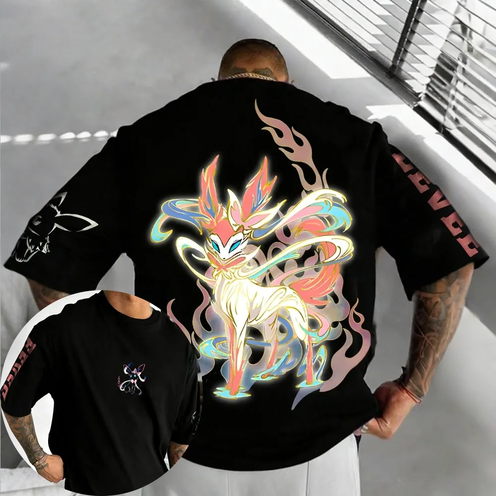 Oversized Cosplay Costume Pokémon Sylveon 2026 Summer New Arrival Harajuku Anime Print Y2K Hip-Hop Casual Unisex T-Shirt
Oversized Cosplay Costume Pokémon Sylveon 2026 Summer New Arrival Harajuku Anime Print Y2K Hip-Hop Casual Unisex T-Shirt