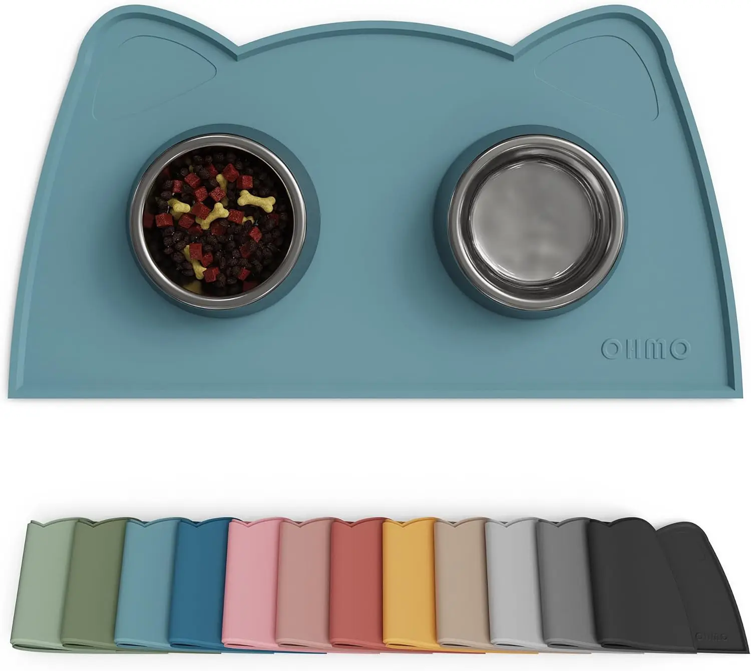 Silicone Cat Food Mat, Non-Skid Waterproof Pet Feeding Tray for Floor, Easy Clean Placemat (Light Blue, 18x9.8")
Silicone Cat Food Mat, Non-Skid Waterproof Pet Feeding Tray for Floor, Easy Clean Placemat (Light Blue, 18x9.8")