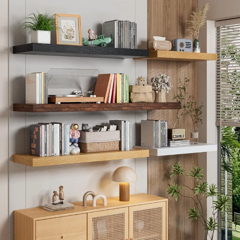 36 Inch Long Floating Shelf for Wall, 12" Deep White Floating Shelves Wall Shelves for Bedroom Living Room Bedroom
36 Inch Long Floating Shelf for Wall, 12" Deep White Floating Shelves Wall Shelves for Bedroom Living Room Bedroom