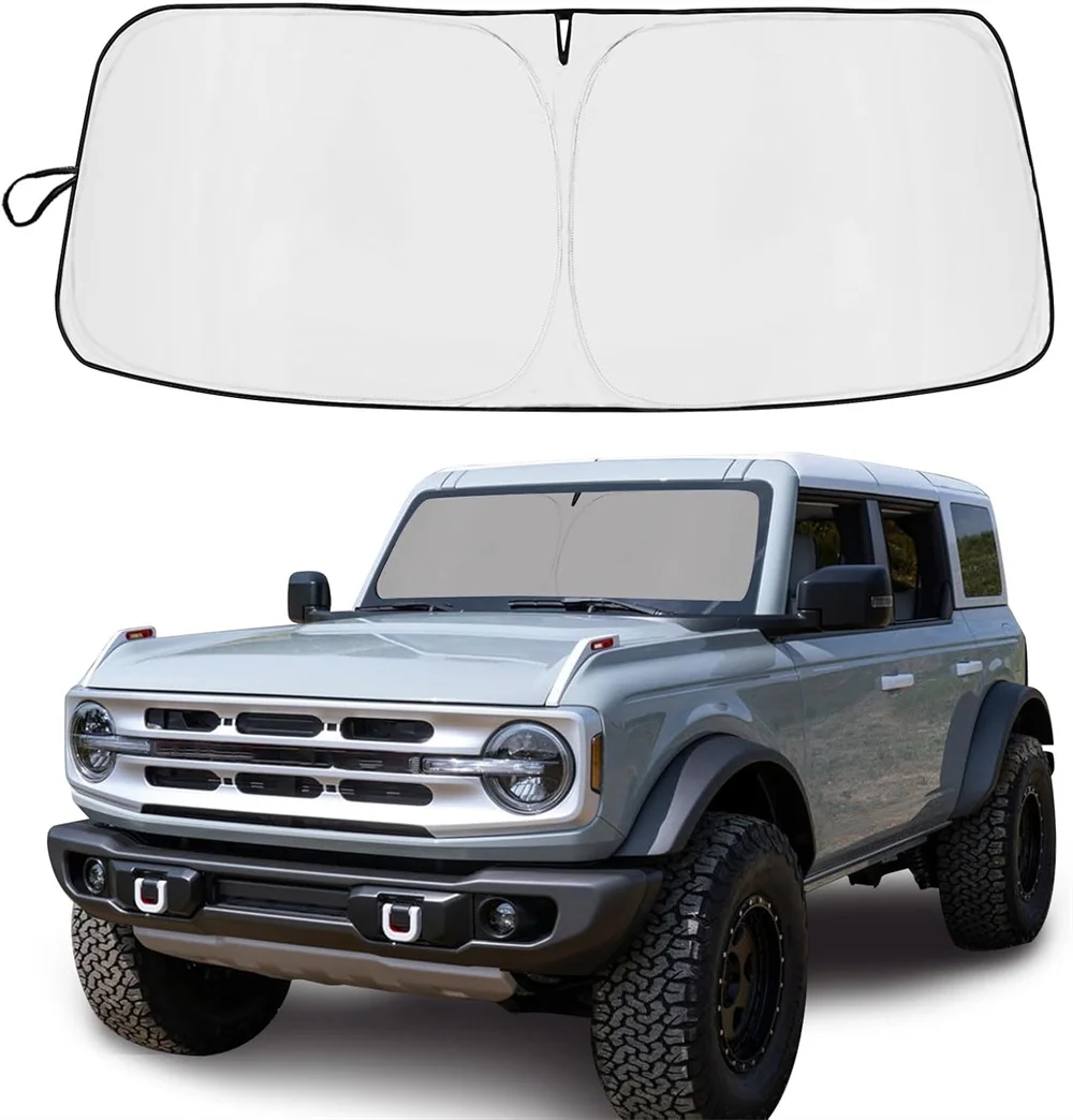 Car Windshield Sunshade Cover For Ford Bronco 2/4 Door 2021-2023 Front Window Sun Shade Visor UV Protection Car Accessories
Car Windshield Sunshade Cover For Ford Bronco 2/4 Door 2021-2023 Front Window Sun Shade Visor UV Protection Car Accessories