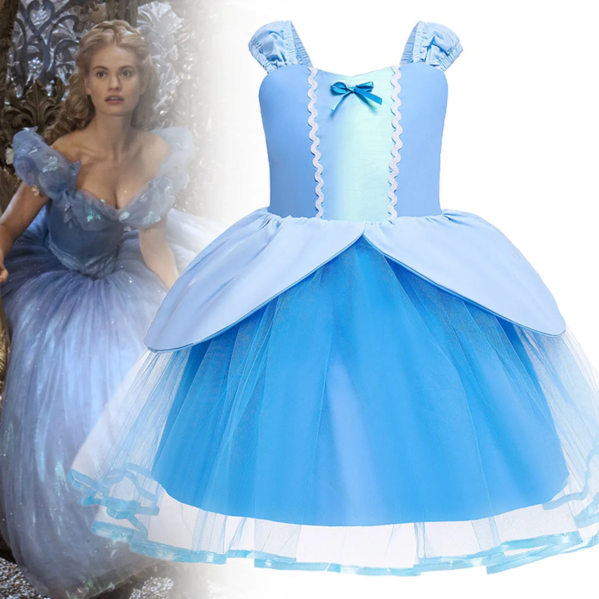Shiny Toddler Little Girls Movie Cinderella Princess Blue Butterfly Cosplay Halloween Fancy Easter Dress
Shiny Toddler Little Girls Movie Cinderella Princess Blue Butterfly Cosplay Halloween Fancy Easter Dress