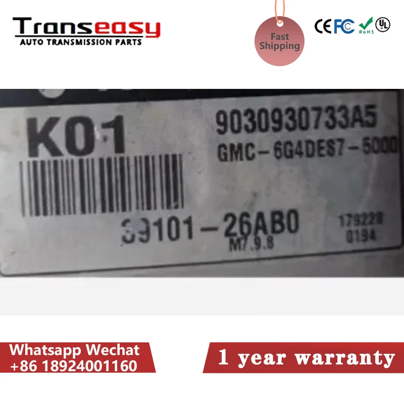 K01 ECM 39101-26AB0 3910126AB0 Brand New Car Engine Computer Board ECU Electronic Control Unit K01 M7.9.8 Fit For Hyundai
K01 ECM 39101-26AB0 3910126AB0 Brand New Car Engine Computer Board ECU Electronic Control Unit K01 M7.9.8 Fit For Hyundai
