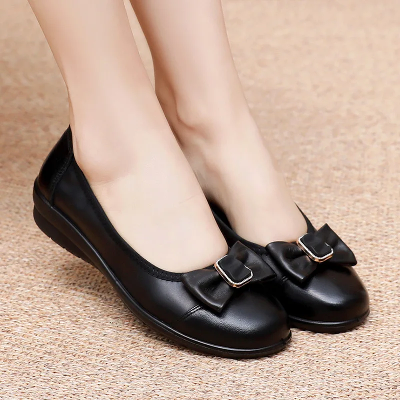 Wedge Loafers For Women With Bow And Rhinestone Buckle Detail Round Toe Non Slip Comfortable Casual Office And Daily Walking Sho
Wedge Loafers For Women With Bow And Rhinestone Buckle Detail Round Toe Non Slip Comfortable Casual Office And Daily Walking Sho